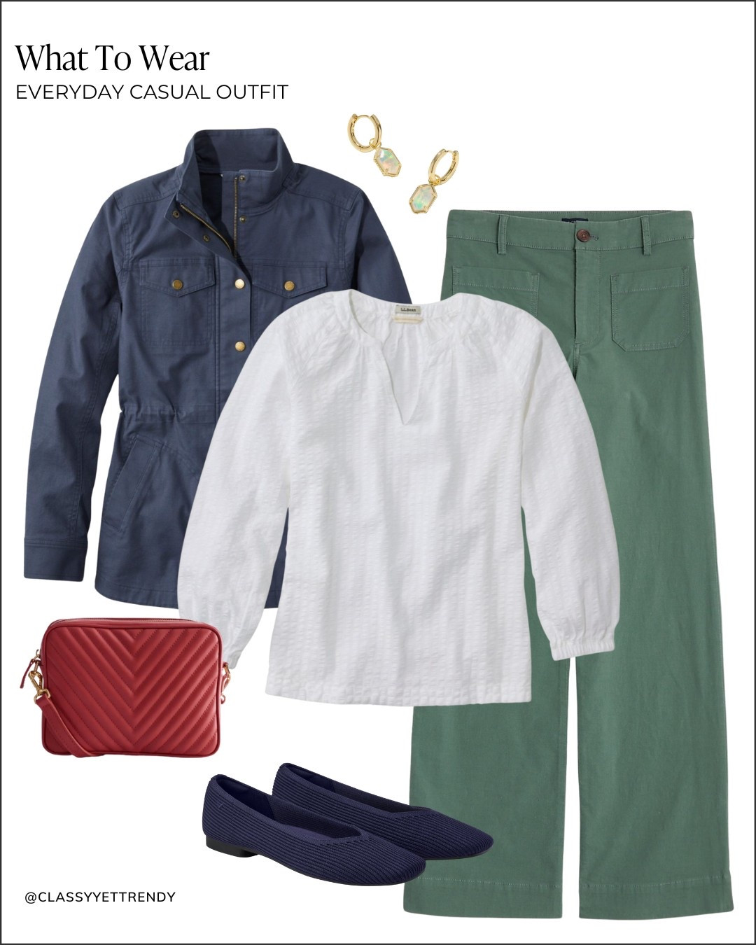 Everyday Casual Spring Outfits: Mix & Match Trending Styles With Accent Colors For Moms, Teachers, Work From Home Women ✔️ Everyday Casual Capsule Wardrobe: Spring 2025 Collection, now available in the Classy Yet Trendy Store! 🌷