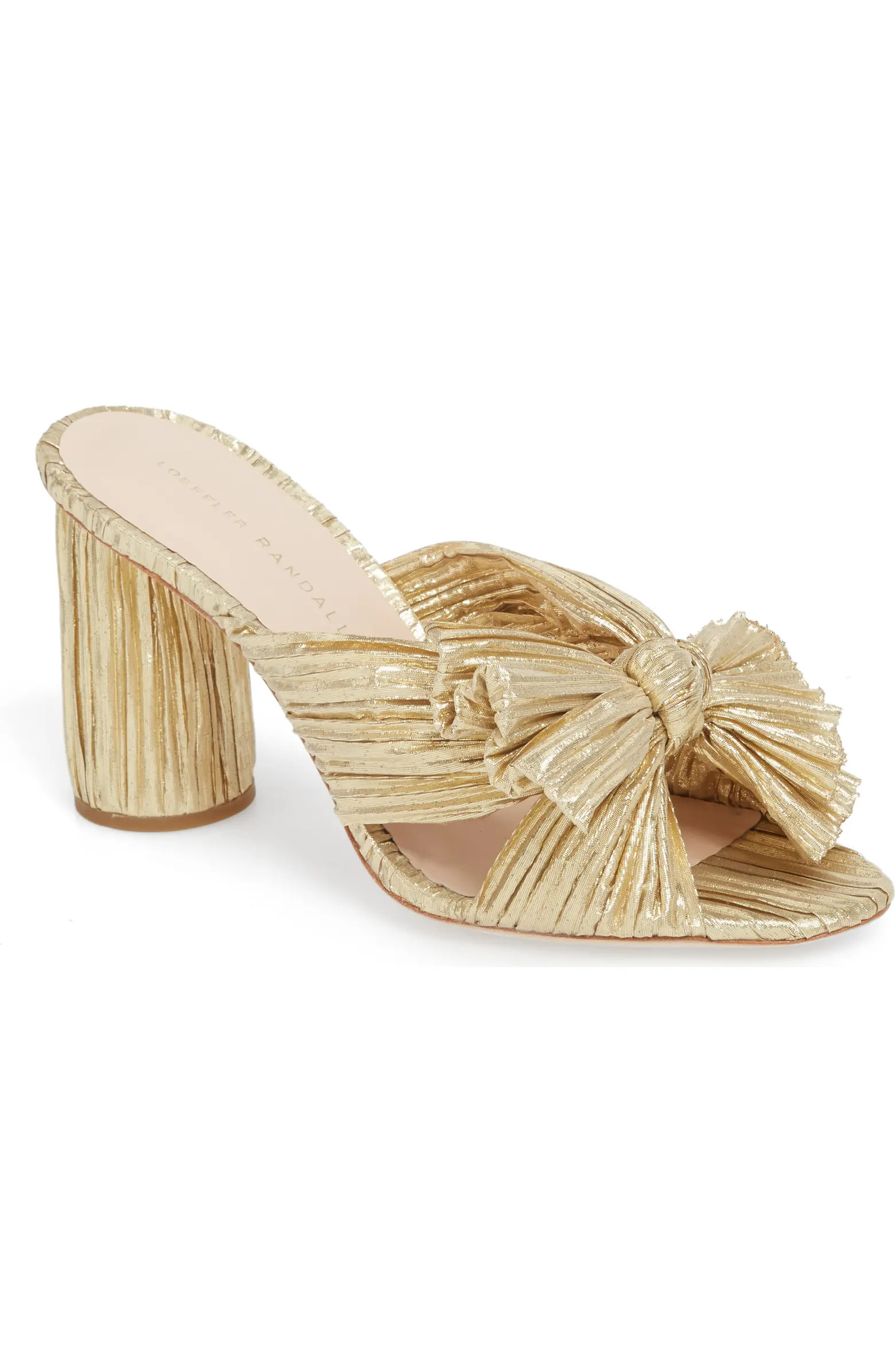 Loeffler Randall Penny Knotted Lamé Sandal (Women) | Nordstrom | Nordstrom