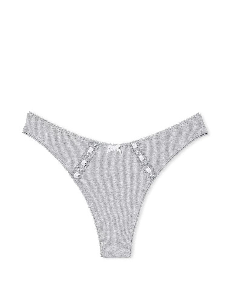 Stretch Cotton High-Leg Scoop Thong Panty | Victoria's Secret (US / CA )
