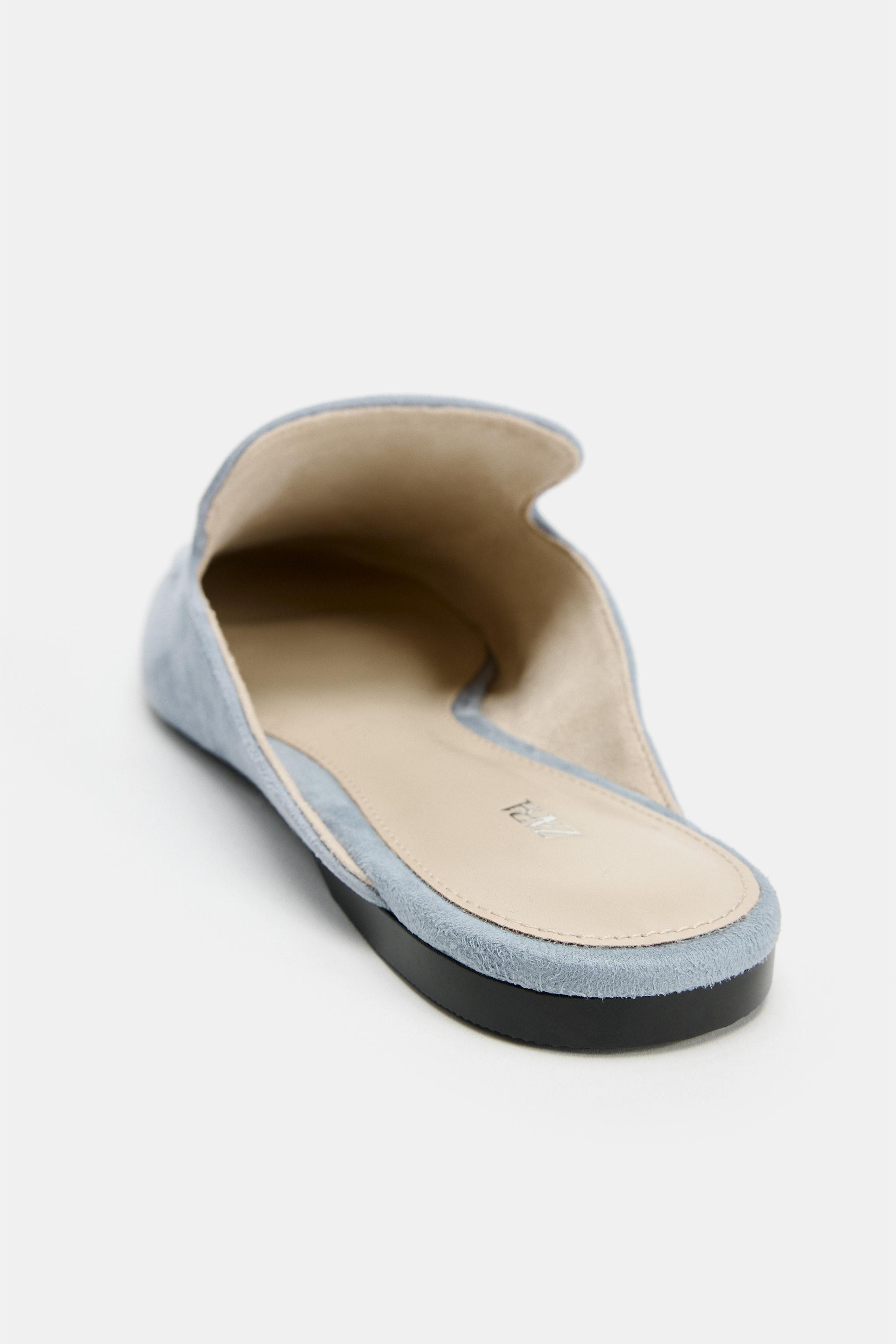 SUEDE MULE LOAFERS | Zara US