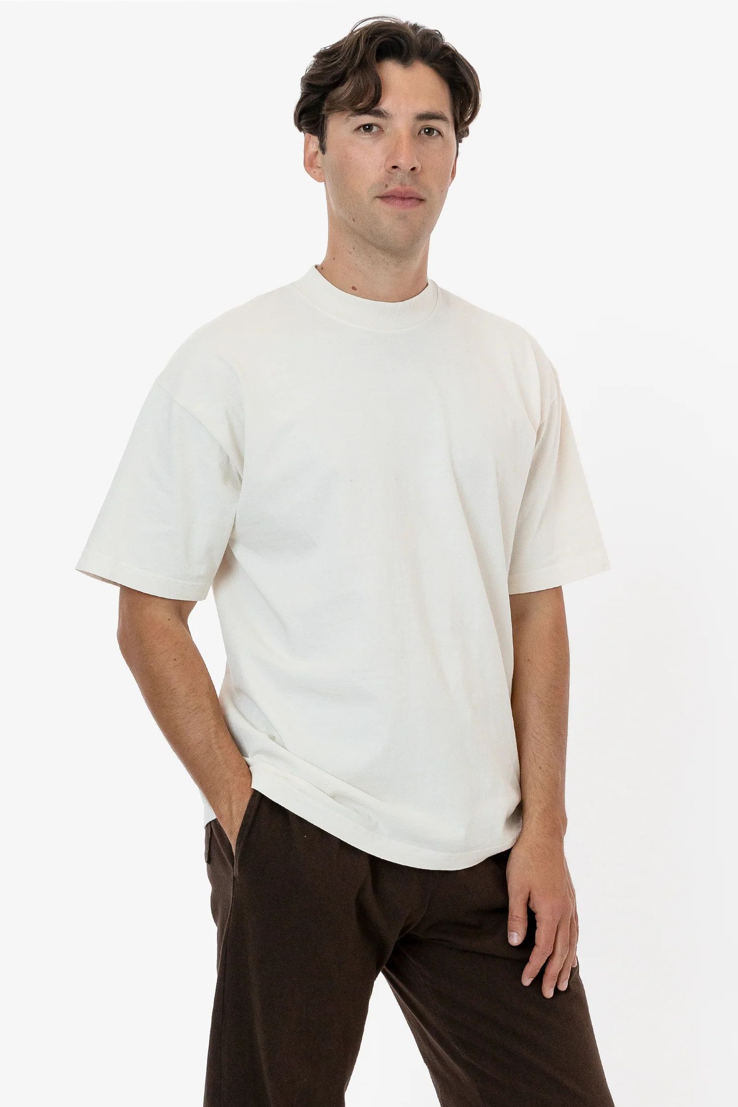The 1801 - 6.5oz Garment Dye Crew Neck T-Shirt (Colors 1 of 3) | Los Angeles Apparel