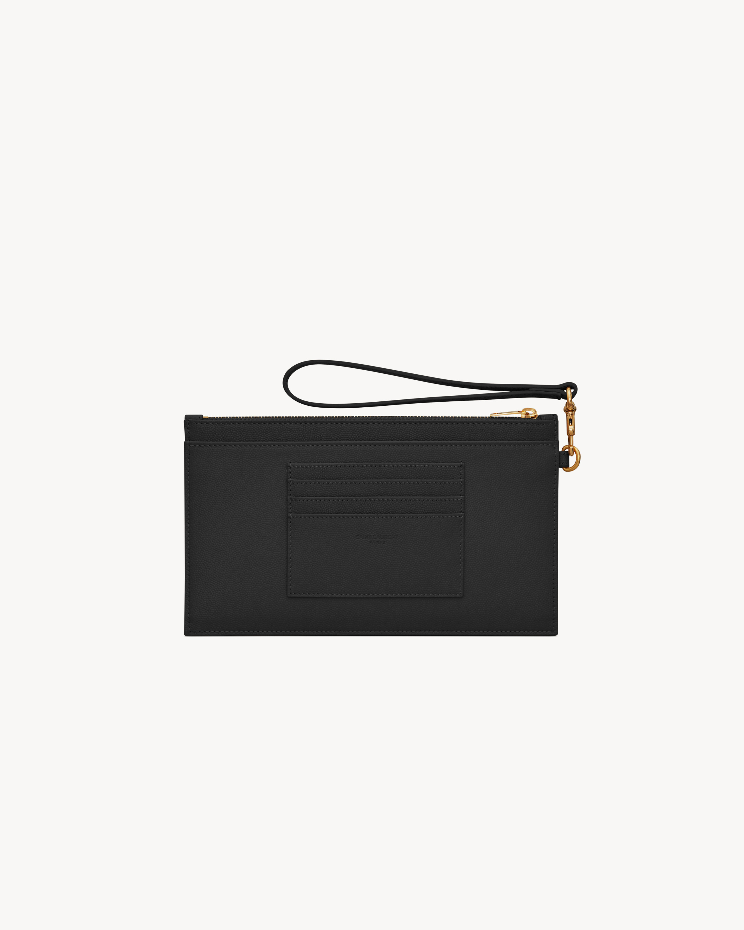 CASSANDRE MATELASSÉ Large pouch in grain de poudre leather | Saint Laurent Inc. (Global)