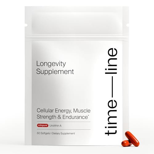 Timeline Mitopure Urolithin A Supplement - Clinically Proven Support for Healthy Aging and Cellular Renewal - Mitoceutical for Muscle Strength and Longevity - 60 Count Softgels | Amazon (US)