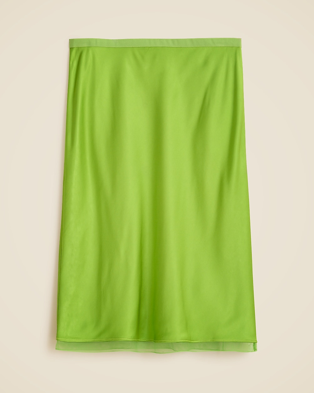 Gwen knee-length slip skirt in viscose charmeuse | J. Crew US