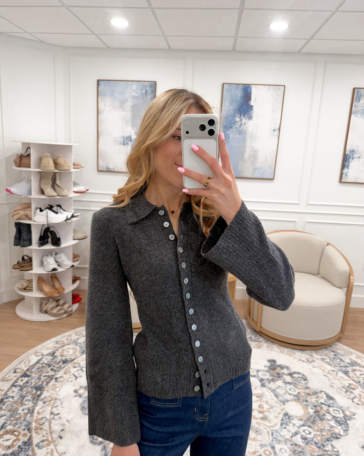Simple, structured, and so flattering 🤎 This button-front cardigan is a winter must-have — I love the collar detail and wide sleeves! Styled with high-waisted dark denim for a classic and polished everyday outfit. J.Crew winter finds never disappoint!

#LTKSeasonal #LTKTall #LTKWorkwear