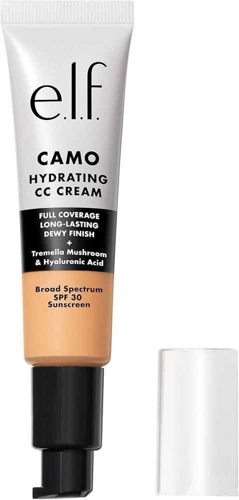 e.l.f. Hydrating Camo CC Cream, SPF 30, Color Correcting Full Coverage Foundation For A Dewy Fini... | Amazon (US)