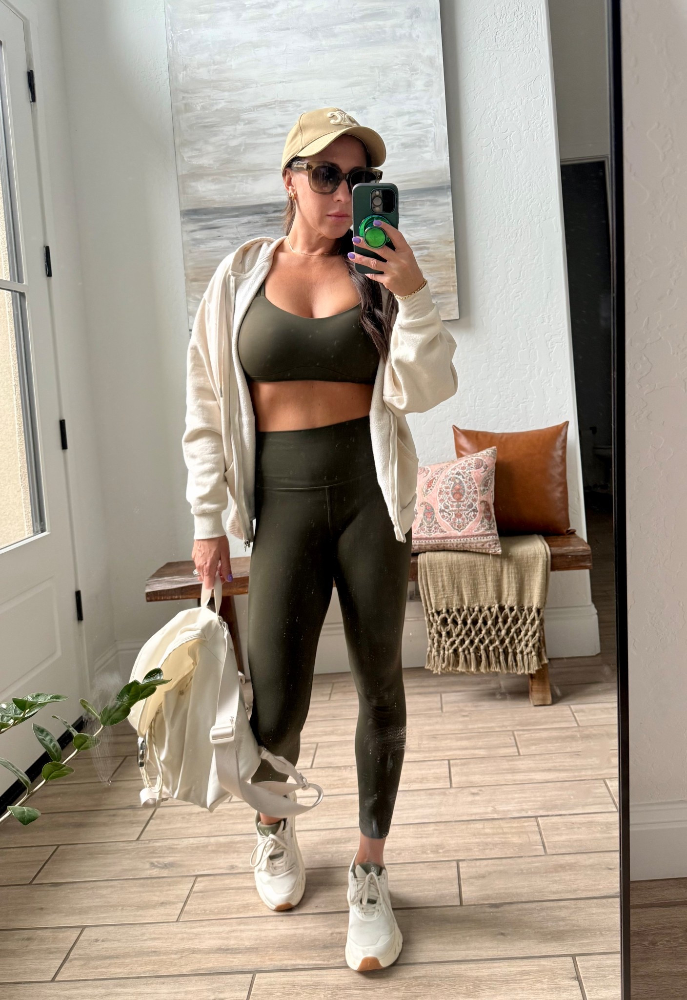 Gym outfit, leggings, matching set, Alo yoga, Lululemon, on cloud shoes 

#LTKSeasonal #LTKActive #LTKOver40