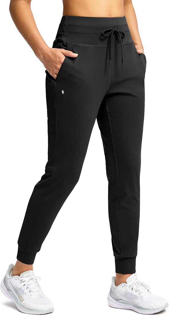 Soothfeel Womens Joggers with Zipper Pockets High Waisted Sweatpants Athletic Leggings Pants for ... | Amazon (US)