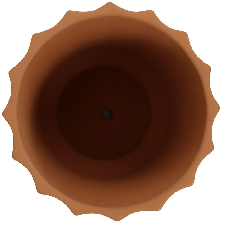 Mainstays Zion 8" x 8" x 8" Round Terracotta Planter | Walmart (US)