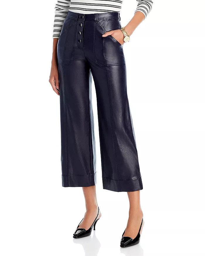 Benji Faux Leather Cropped Pants | Bloomingdale's (US)