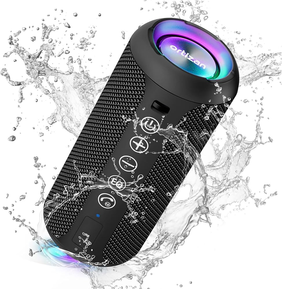Ortizan Portable Bluetooth Speaker: IPX7 Waterproof, 24W Loud Sound, Deep Bass, Bluetooth 5.3, LE... | Amazon (US)