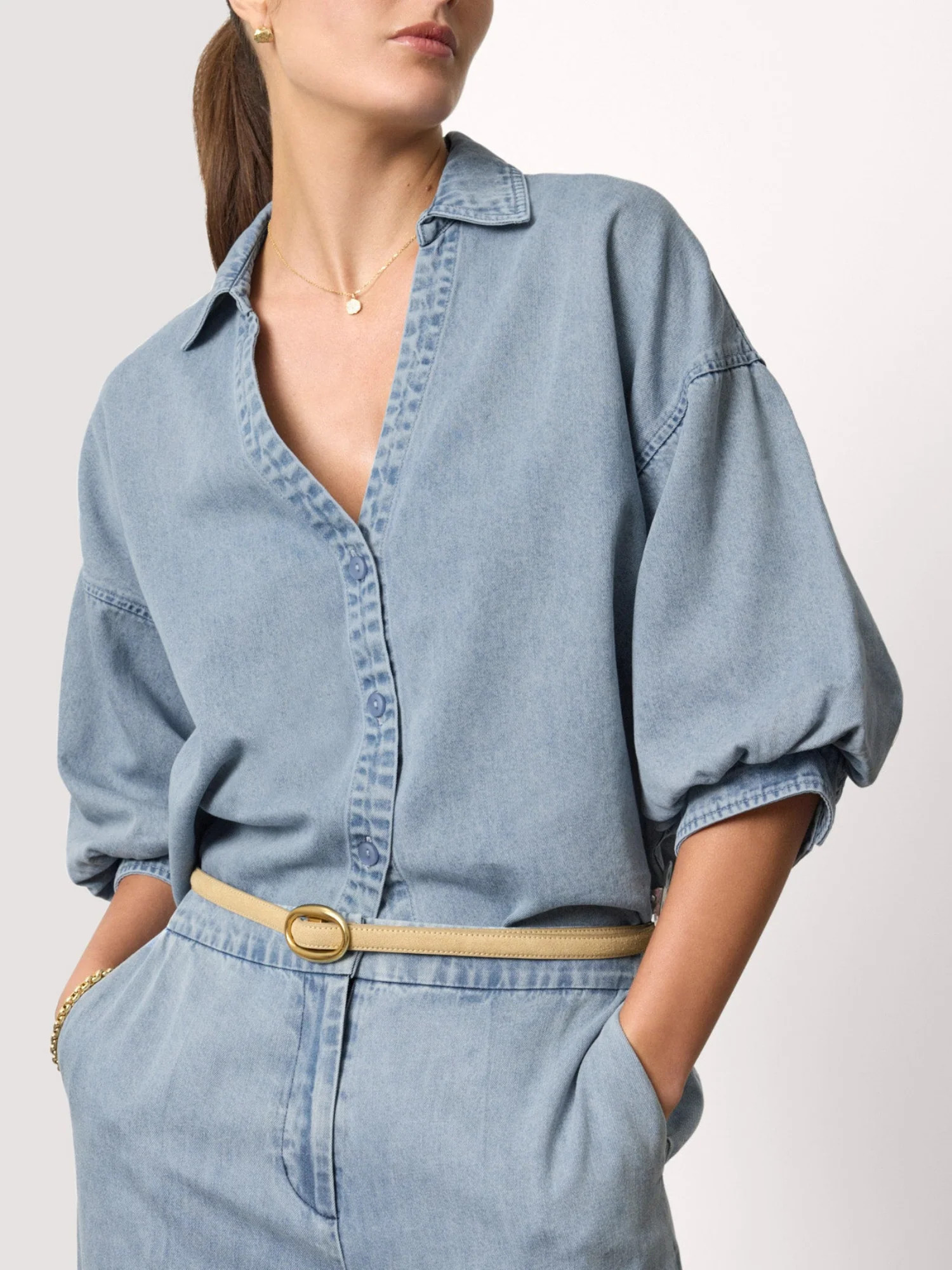 Women's Kate Denim Shirt in California Wash | Brochu Walker | Brochu Walker
