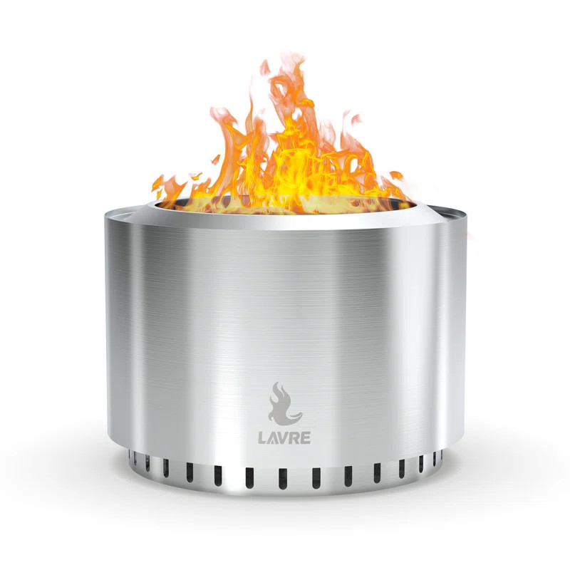 16.34'' H x 22'' W Stainless Steel Smokeless Fire Pit, Outdoor Low Smoke Wood Burning Fire Pit | Wayfair North America