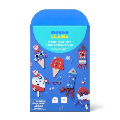 6ct Foam Platter 4th of July USA Craft Activity Kit - Mondo Llama™ | Target