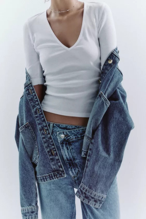 WASHED COTTON T-SHIRT | Zara US