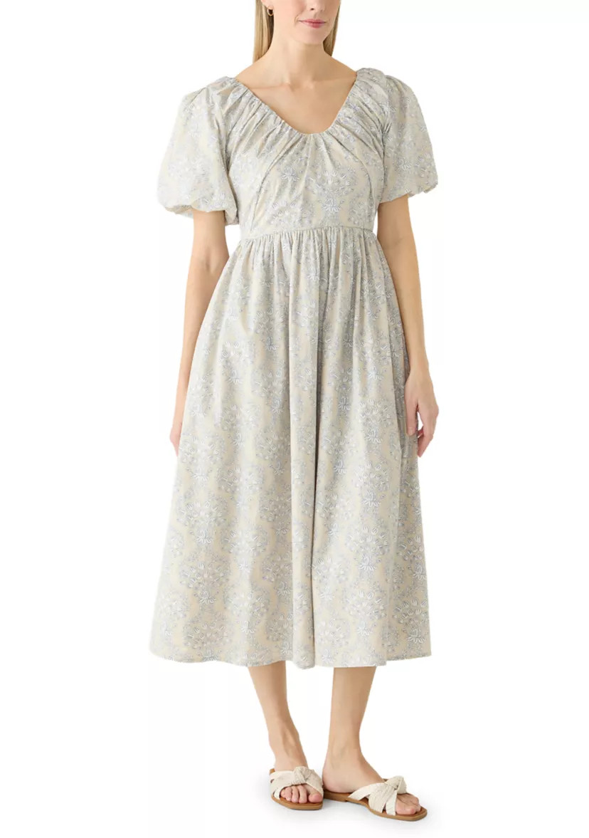 Women's Short Sleeve Scoop Neck Midi Dress | Belk