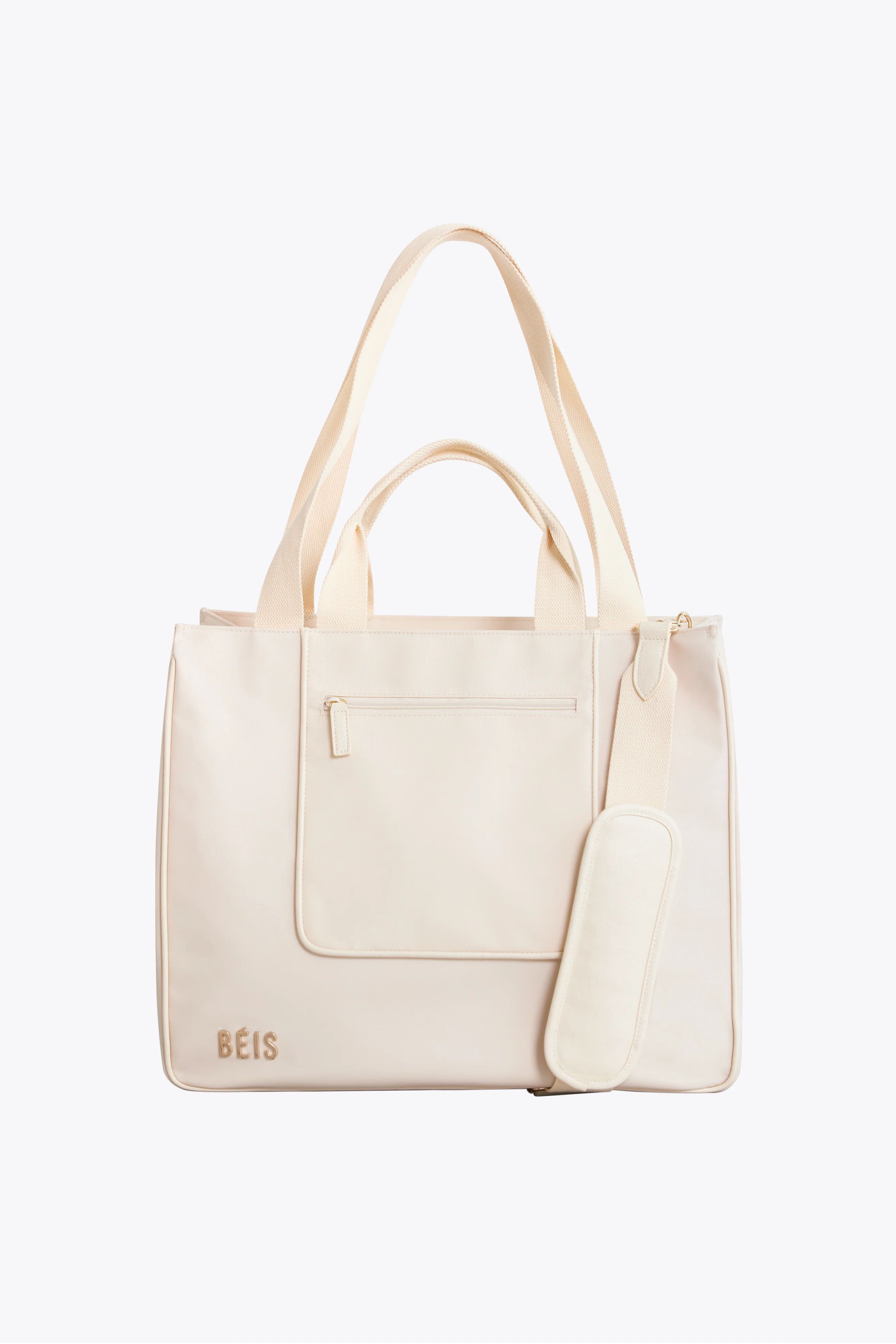THE EAST TO WEST TOTE IN BEIGE | BÉIS Travel