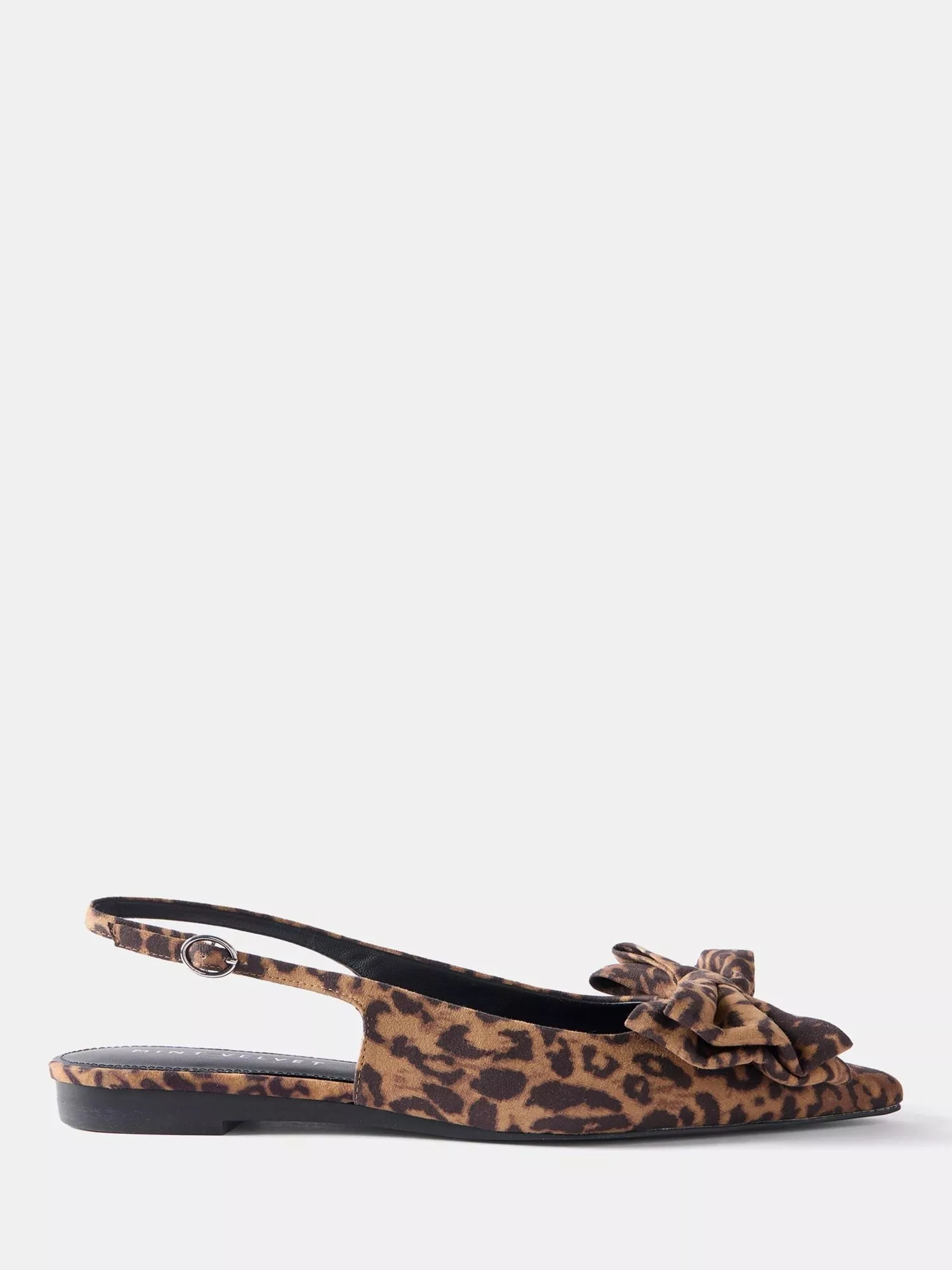 Mint Velvet Leopard Print Flat Shoes | John Lewis (UK)