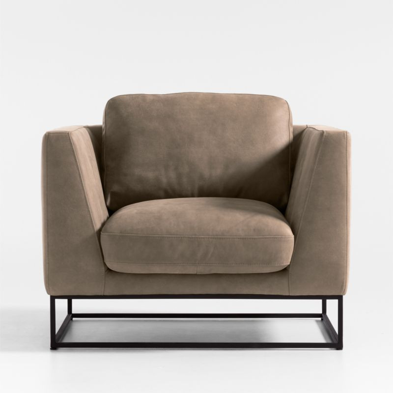 Delancey Leather Chair | Crate & Barrel | Crate & Barrel