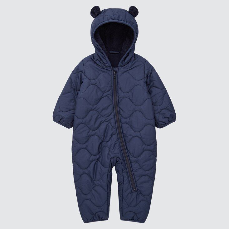 NEWBORN WARM PADDED LONG-SLEEVE ONE-PIECE OUTFIT | UNIQLO (US)