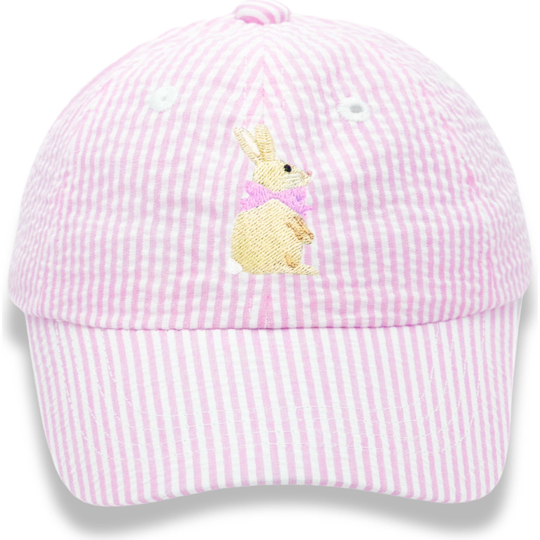 Bunny Bow Baseball Hat, Pink | Maisonette