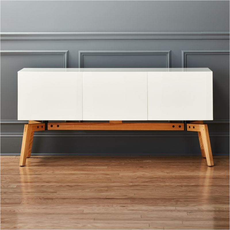 Alba Small White Credenza + Reviews | CB2 | CB2