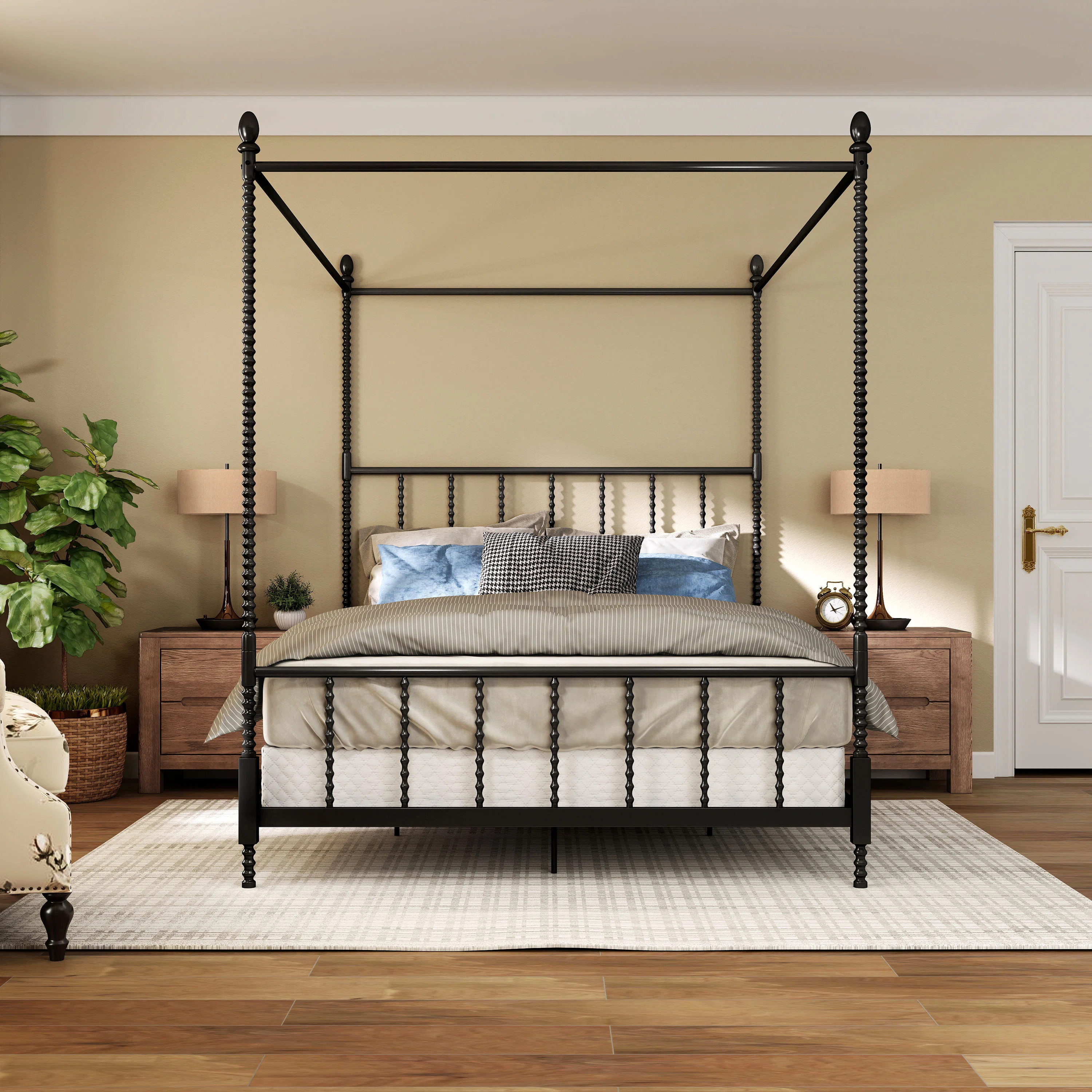 Frankie Metal Canopy Bed | Wayfair North America