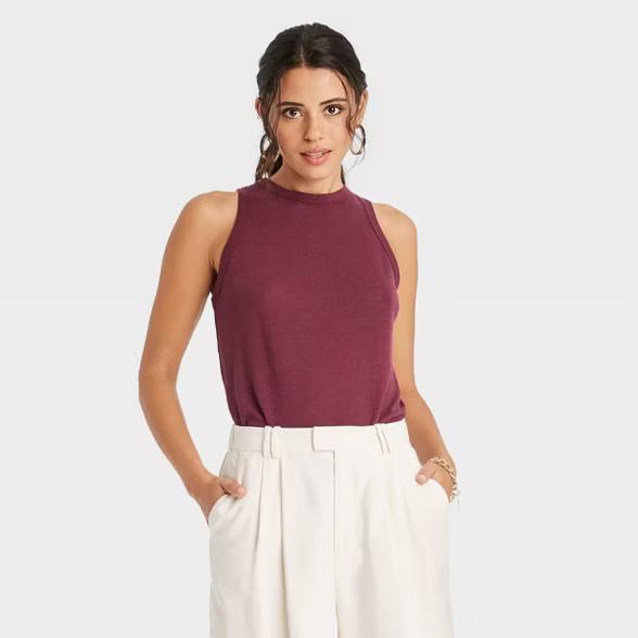 Women's Linen Tank Top - A New Day™ | Target