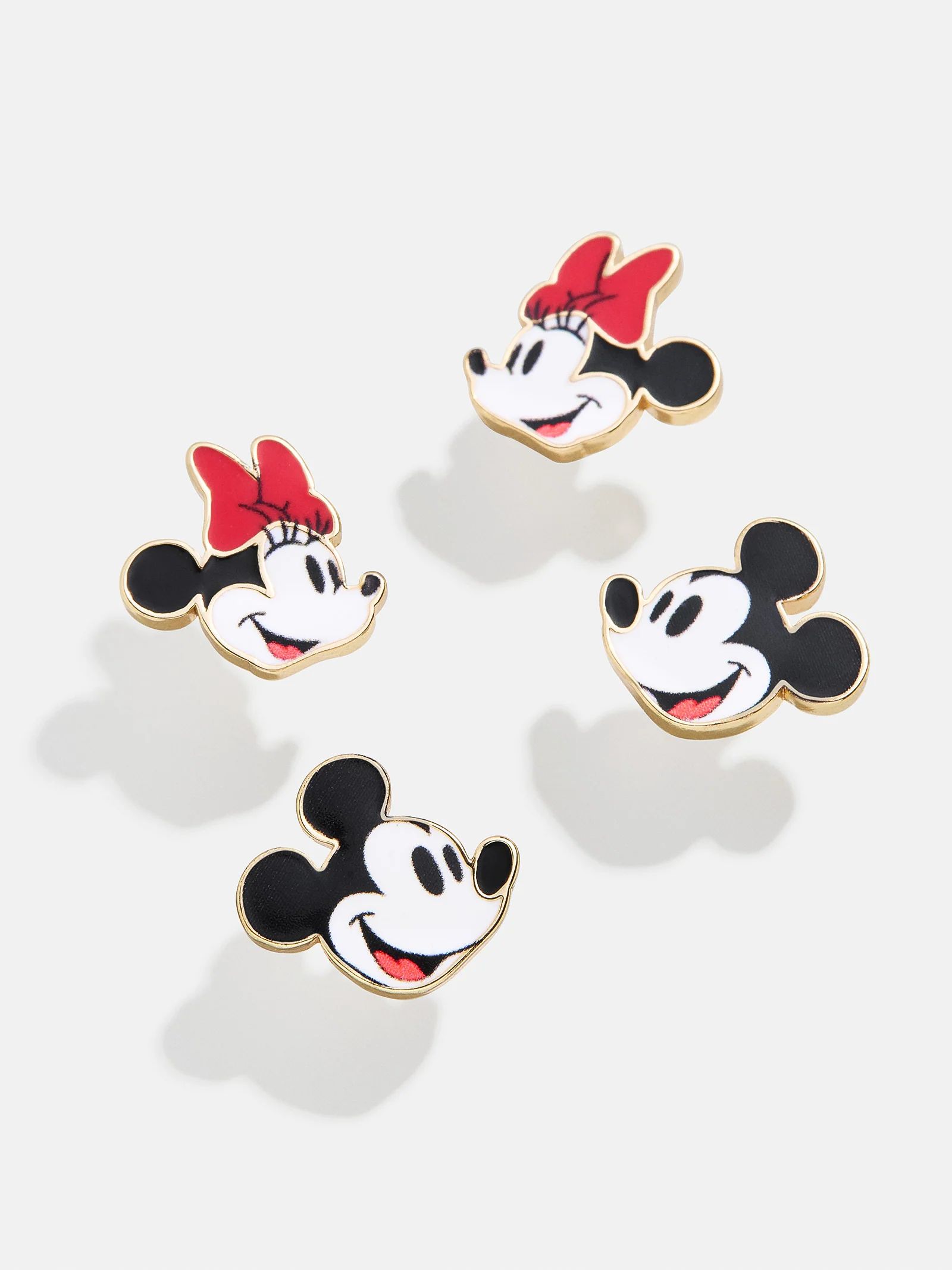 Mickey Mouse & Minnie Mouse Classic Earring Set - Red/White | BaubleBar (US)