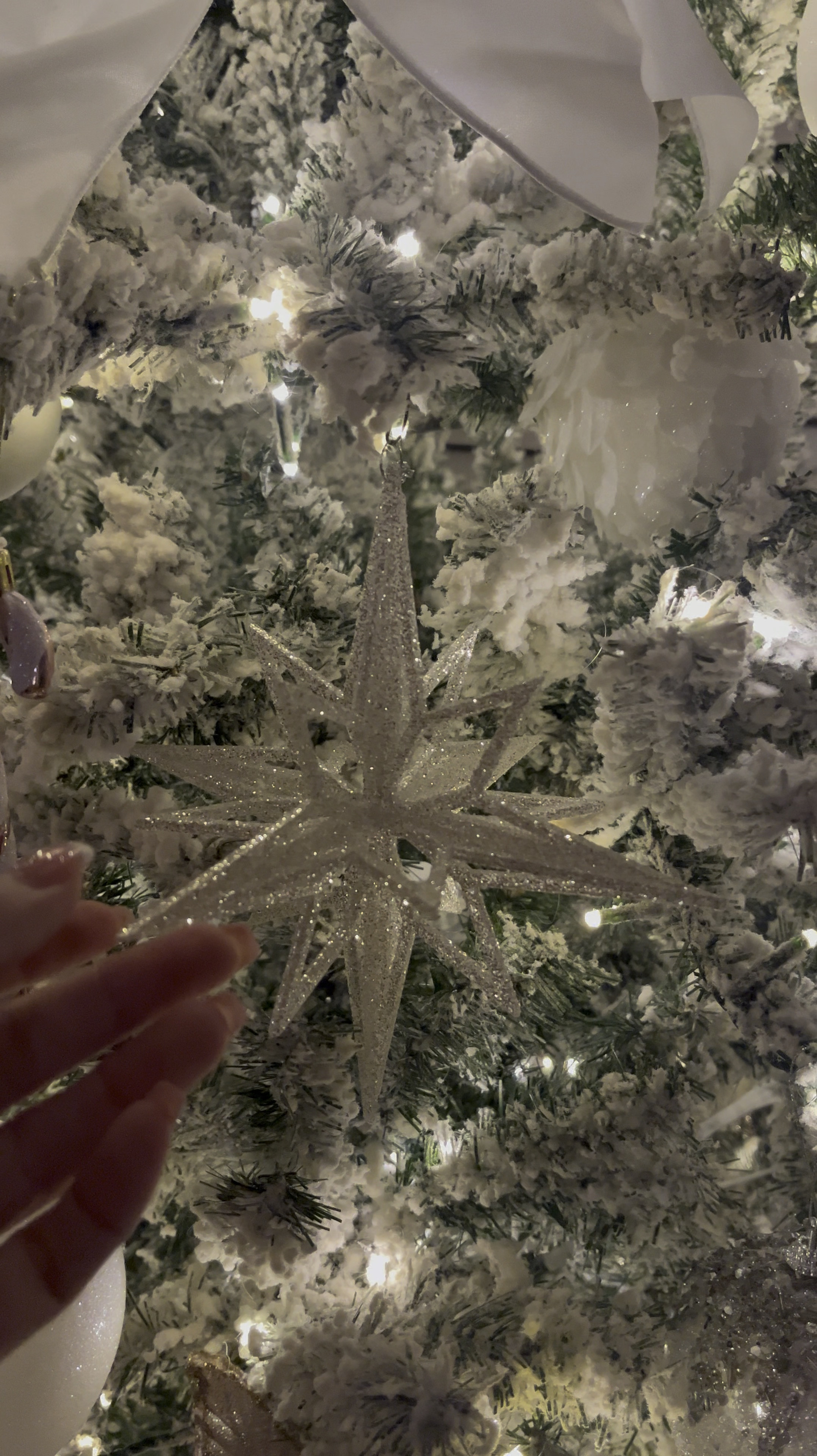 I am in love with these ornaments! They sparkle so much (can you believe they even look better in person?)
🤍

#LTKHome #LTKSaleAlert #LTKSeasonal