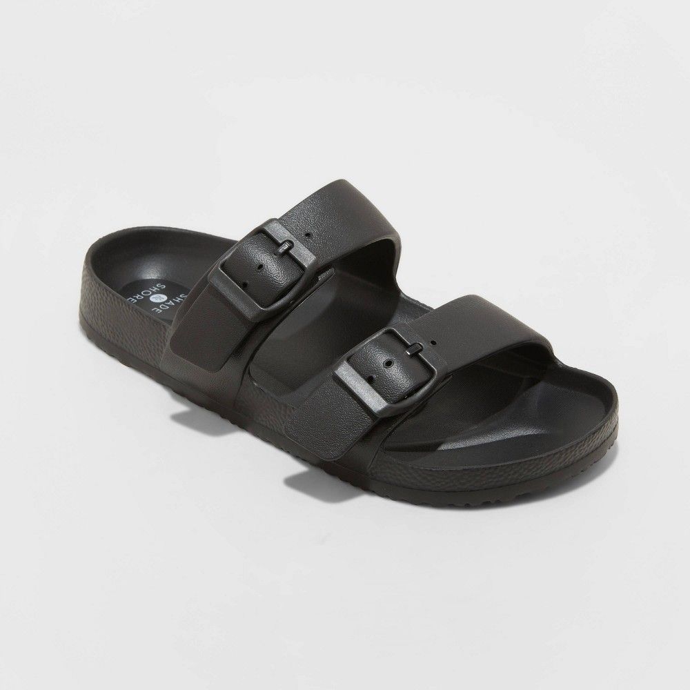 Women's Neida EVA Two Band Slide Sandals - Shade & Shore Black 9 | Target