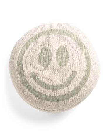 16in Round Smiley Face Pillow | TJ Maxx