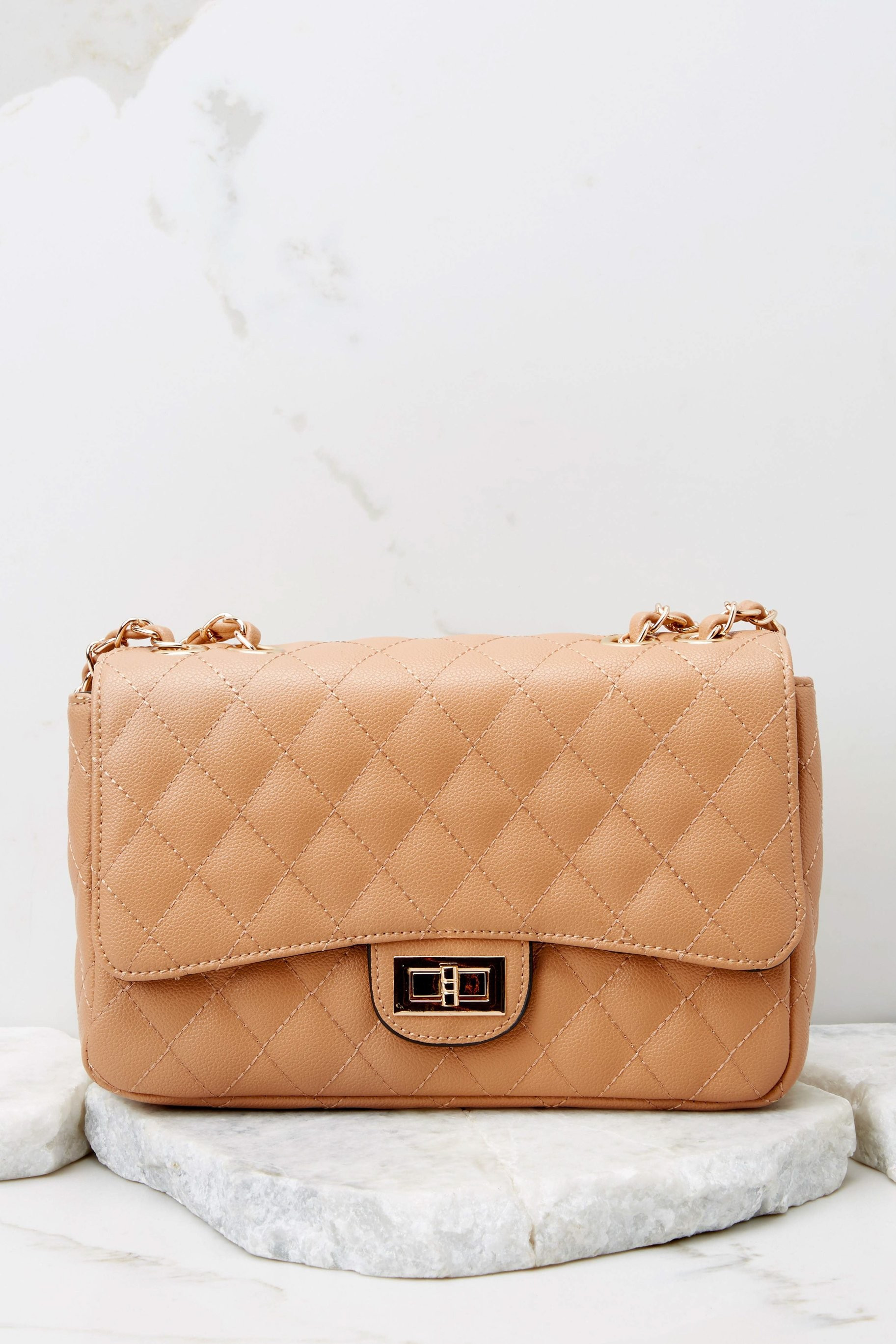 Look No Further Light Camel Bag | Red Dress 