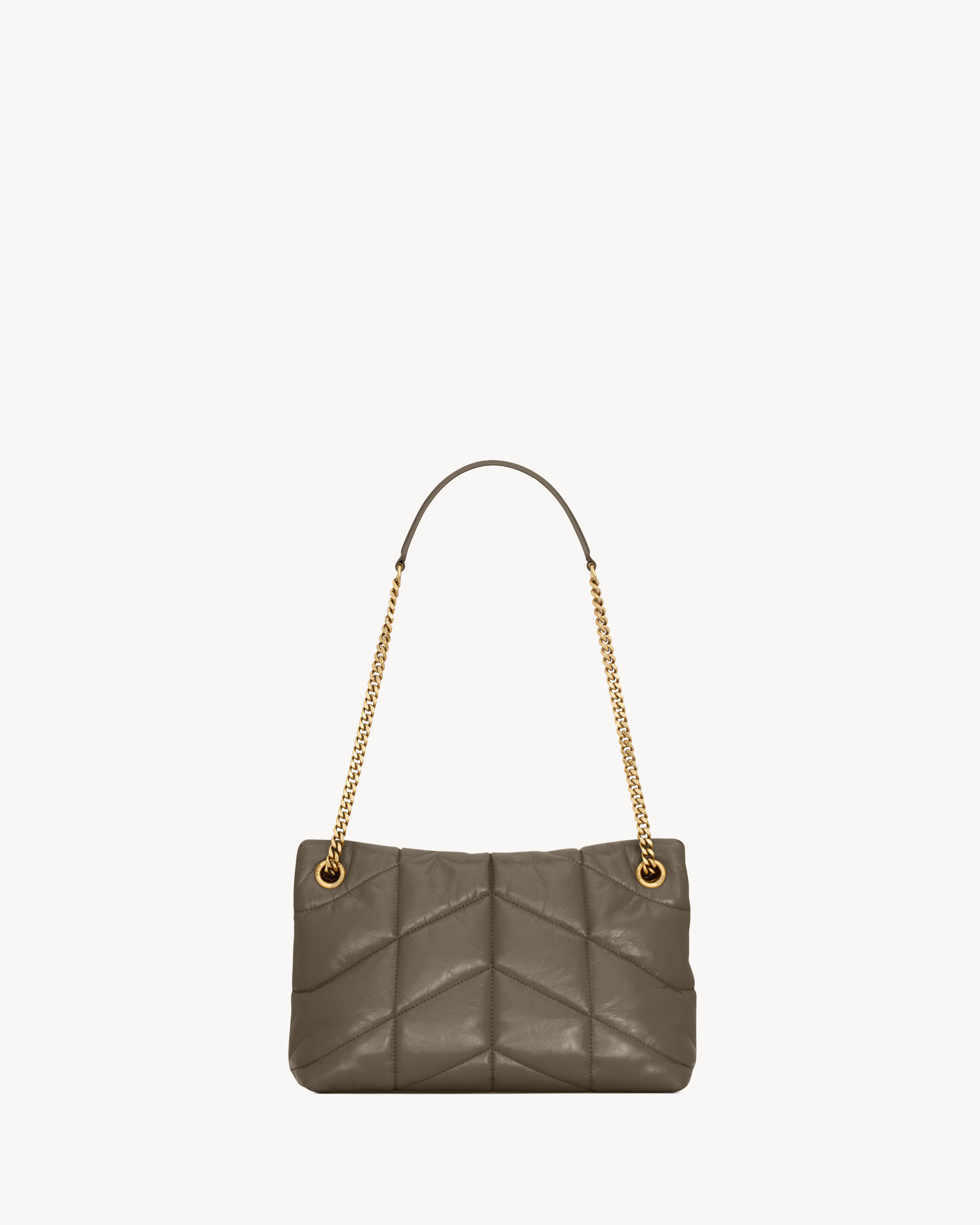 puffer small in quilted crinkled leather | Saint Laurent Inc. (Global)