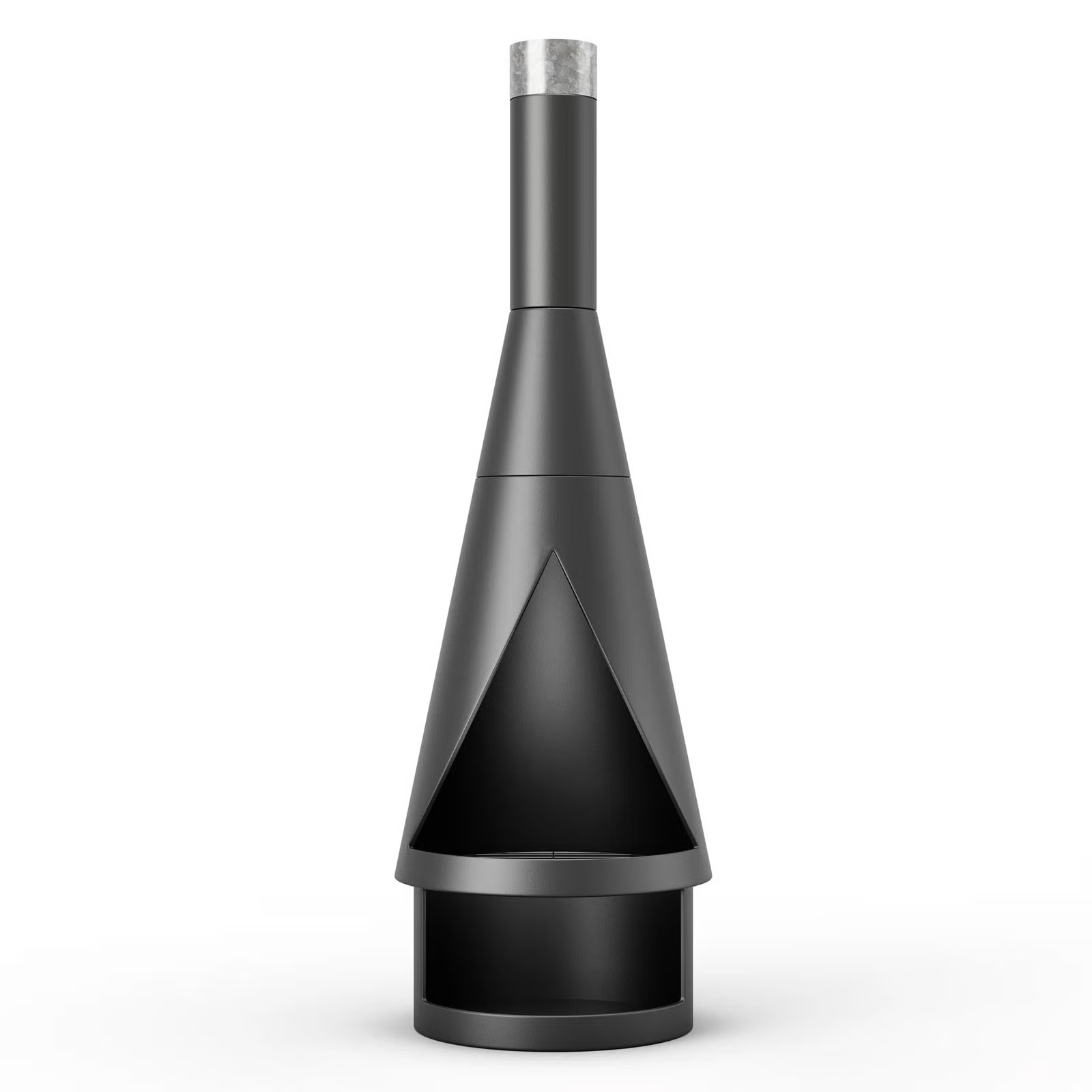 Allarna 56" H x 18" W Iron Wood Burning Outdoor Fireplace | AllModern