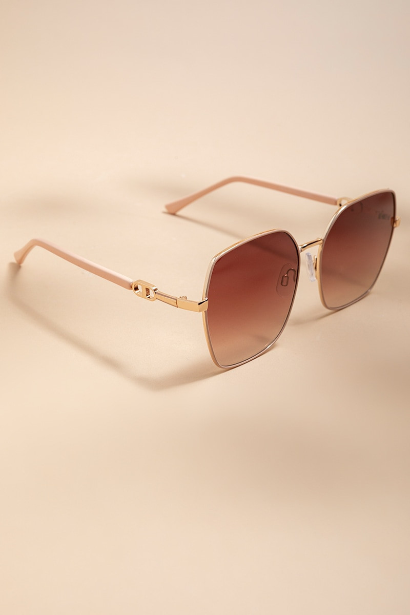 Julie Square Aviator Sunglasses | Francesca's