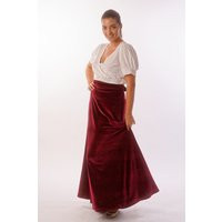 Velvet Maxi Skirt, Long Skirt Winter Skirt, Plus Size Clothing, Festive Birafest Outfit, Vintage & Current Fashion | Etsy (US)
