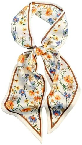 Hioyiwse Head Scarf Hair Neck Scarves For Women Purse Bag Scarfs For Handbags Silky Long Thin Sat... | Amazon (US)