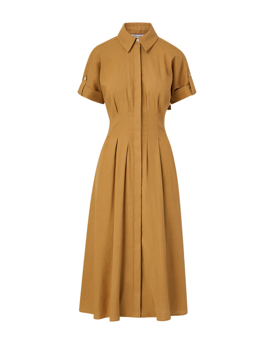 Adavi Stretch-Linen Shirtdress | Veronica Beard