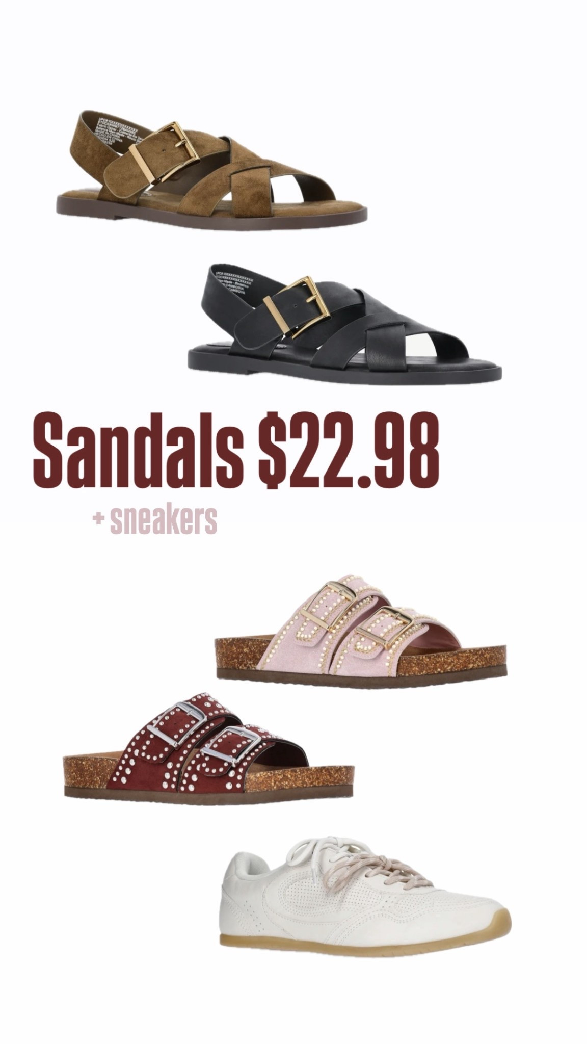 Sandals and sneakers $22.98 or less  

#LTKSaleAlert #LTKSpringSale #LTKSeasonal