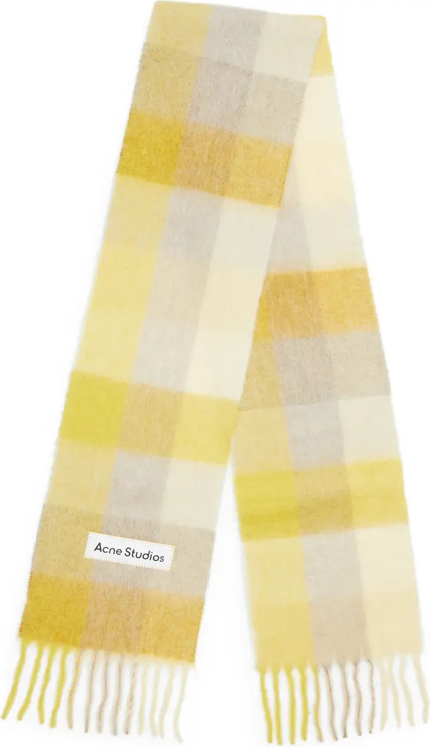 Vally Plaid Alpaca, Wool & Mohair Blend Scarf | Nordstrom