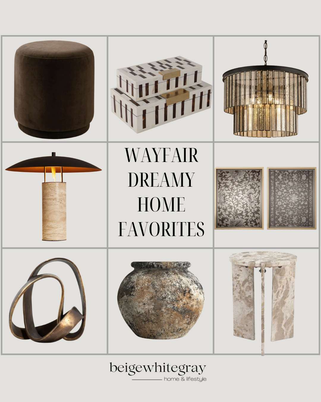 Wayfair home decor, wayfair finds, wayfair home favorites, wayfair furniture finds, designer inspired home decor, luxury home decor finds, neutral home decor, modern organic decor, moody home decor, brown home decor, statement lighting, wayfair lighting, unique table lamps, decorative objects, marble side table, home decor finds 2026, elevated home decor, affordable luxury home decor

#LTKHome