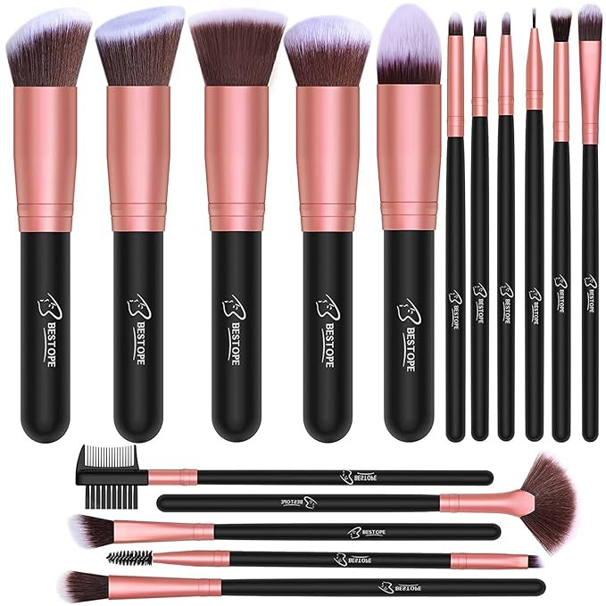 Makeup Brushes Makeup Brush Set - 16 Pcs BESTOPE PRO Premium Synthetic Foundation Concealers Eye ... | Amazon (US)