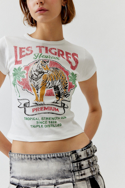 Les Tigres Graphic Fitted Baby Tee | Urban Outfitters (US and RoW)