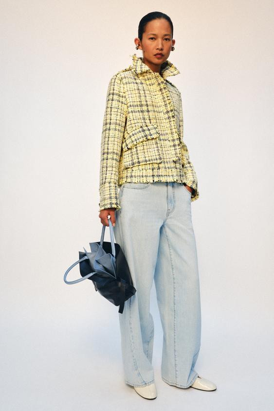 ZW COLLECTION LOOSE BARREL MID-RISE JEANS | Zara US