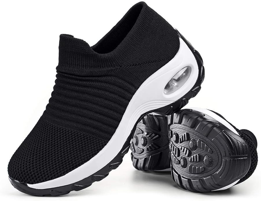 Women's Walking Shoes Sock Sneakers - Mesh Slip On Air Cushion Lady Girls Modern Jazz Dance Easy ... | Amazon (US)