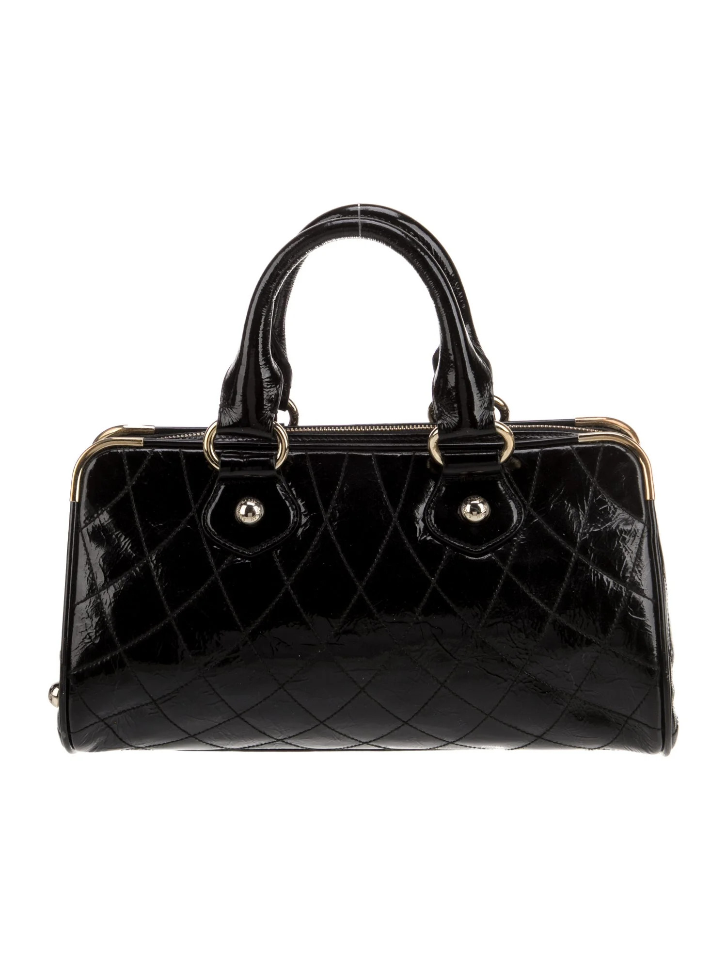 Patent Leather Top Handle Bag | The RealReal