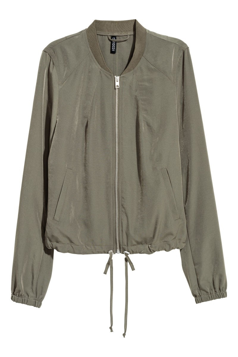 H&M Satin Bomber Jacket $24.99 | H&M (US)