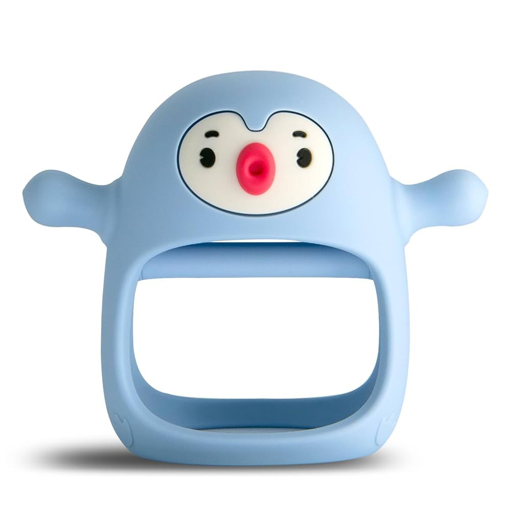 Smily Mia Baby Teething Toys for 0-6Months, Teethers for Babies 3-6Months | Penguin Teether | Han... | Amazon (US)