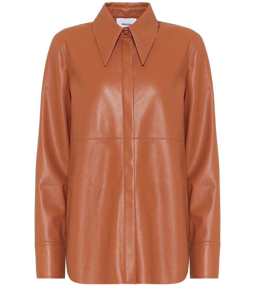 Noelle faux-leather shirt | Mytheresa (US/CA)